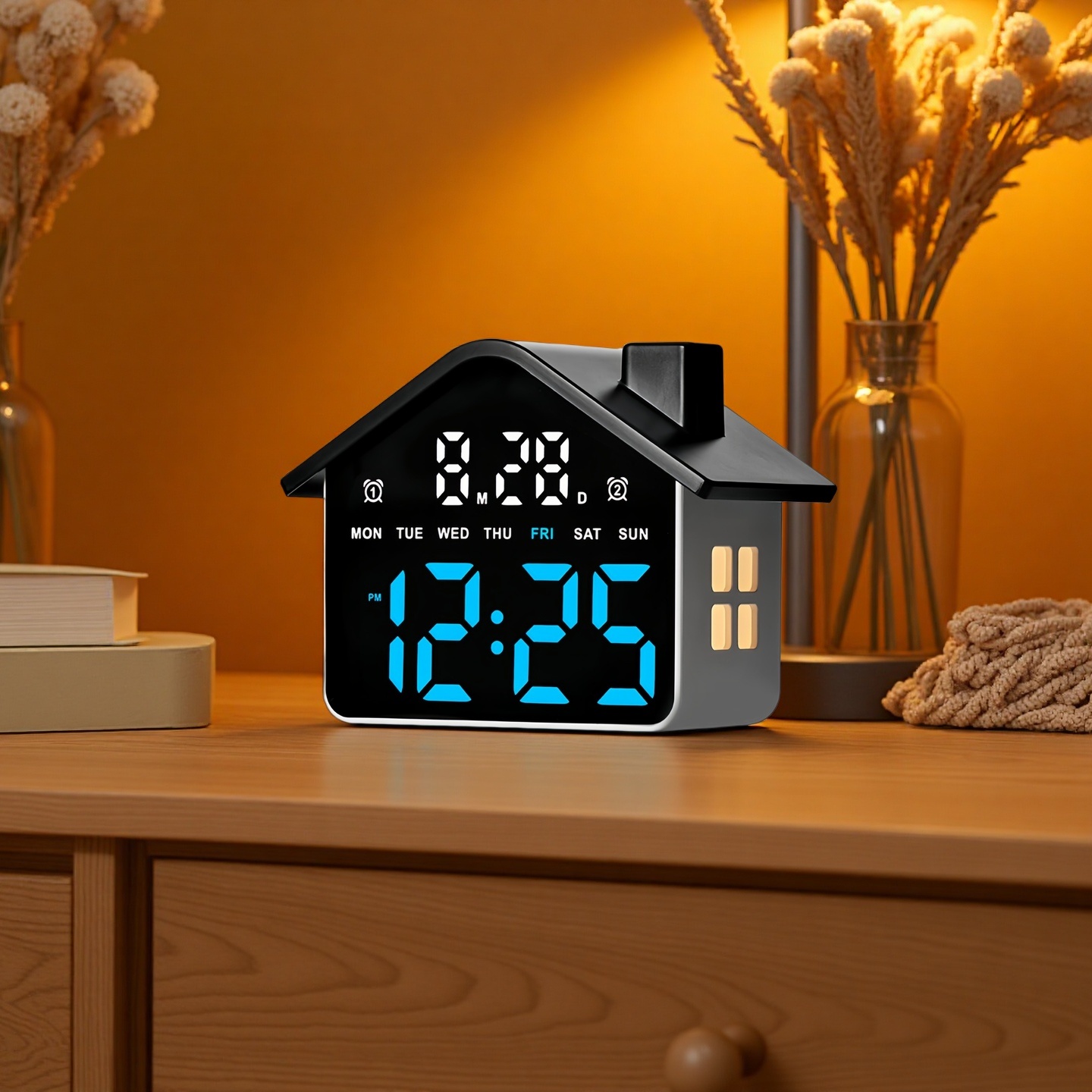 Modern Electronics Gadgets - LED Digital Alarm Clock House Voice