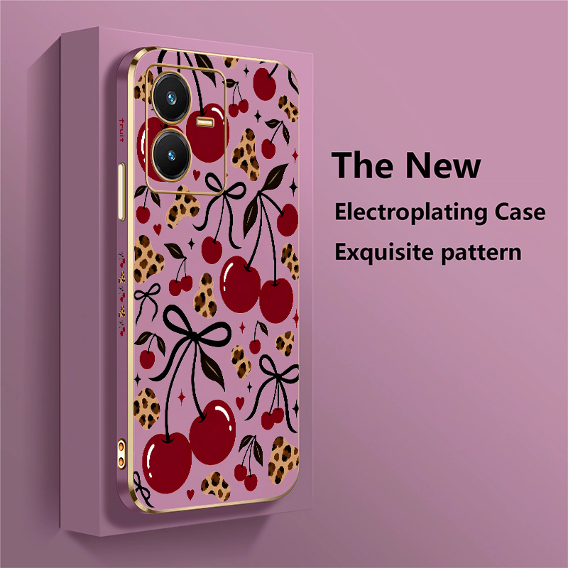 Print Cherry Case For Vivo Y28 - Vivo Y28 评论和价格