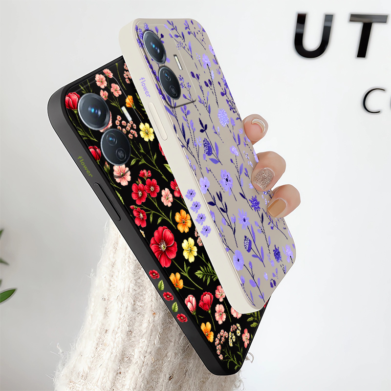 Colorful Flower Phone Case For - Vivo Y28 评论和价格