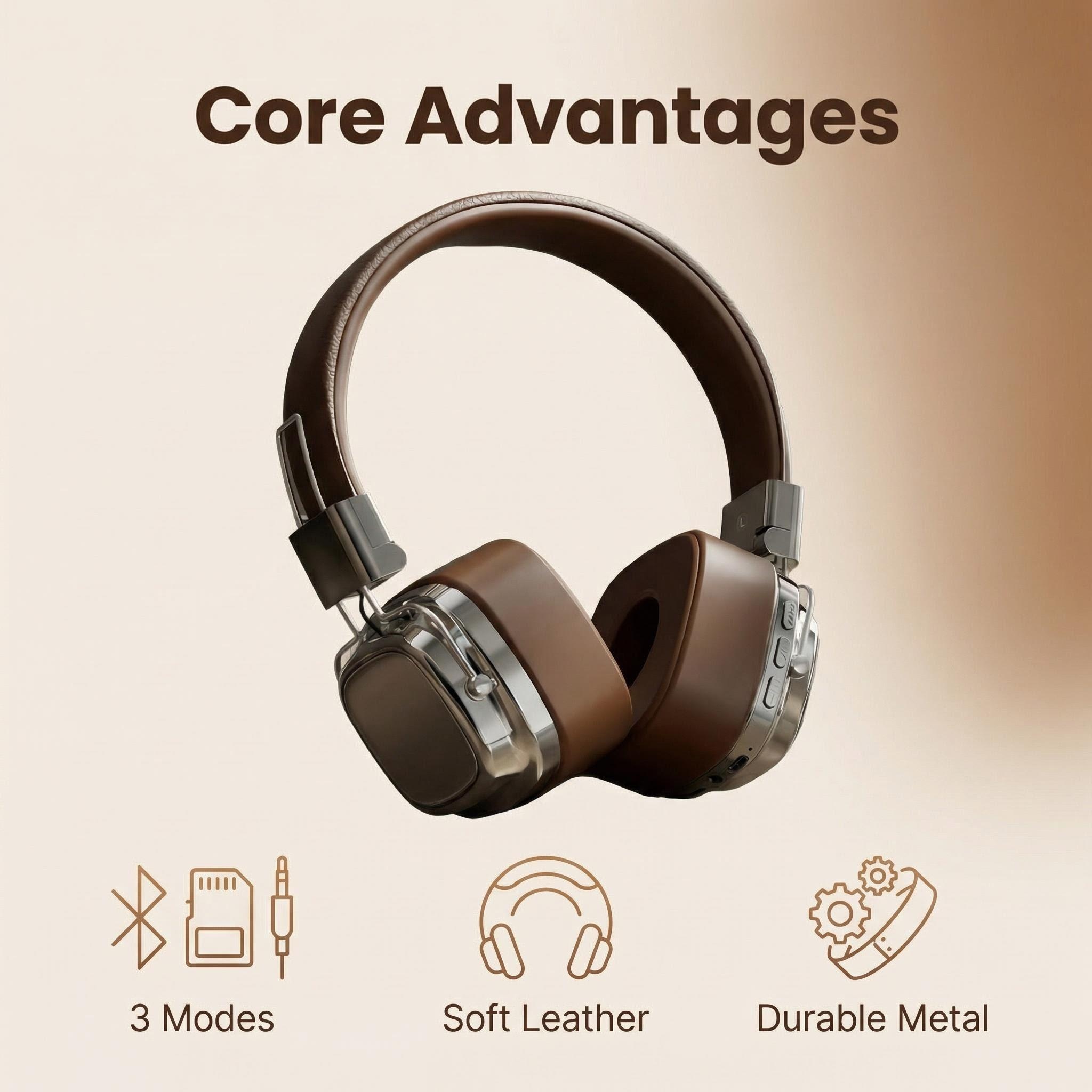 Retro Leather Over-ear Headpho - Retro Game Controller Usb 评论和价格