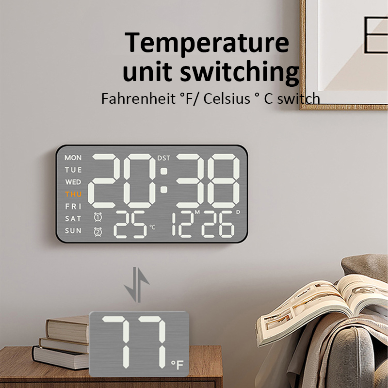 Mirror Brushed Finish Wall Clo - Modern Electronics Gadgets 评论和价格