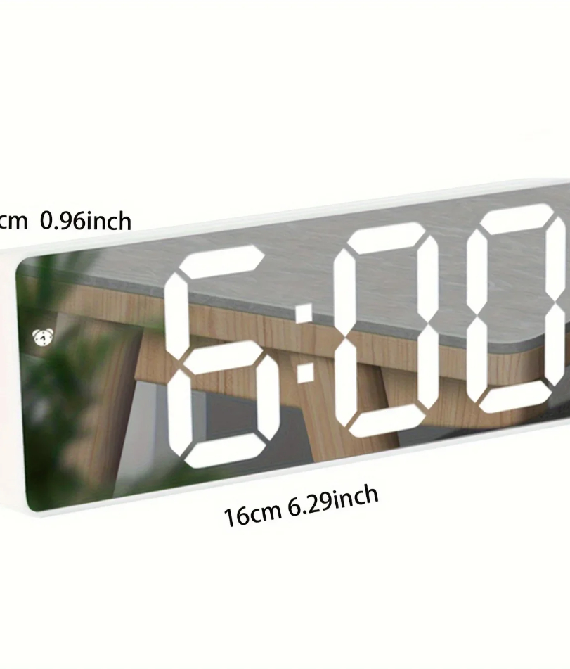 1pc Luminous Mirror Clock Dorm - Modern Electronics Gadgets 评论和价格