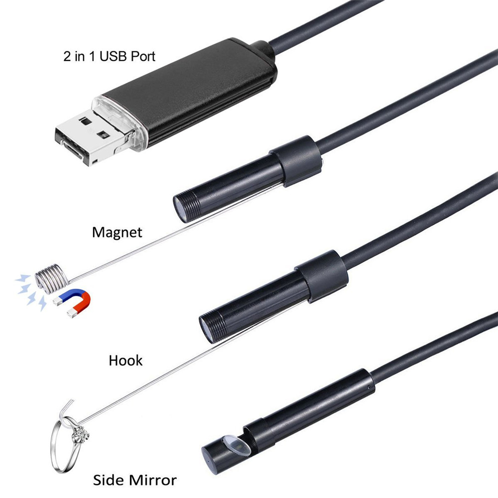3in1 USB 5.5mm Endoscope Camer - Usb Microscope Digital 评论和价格