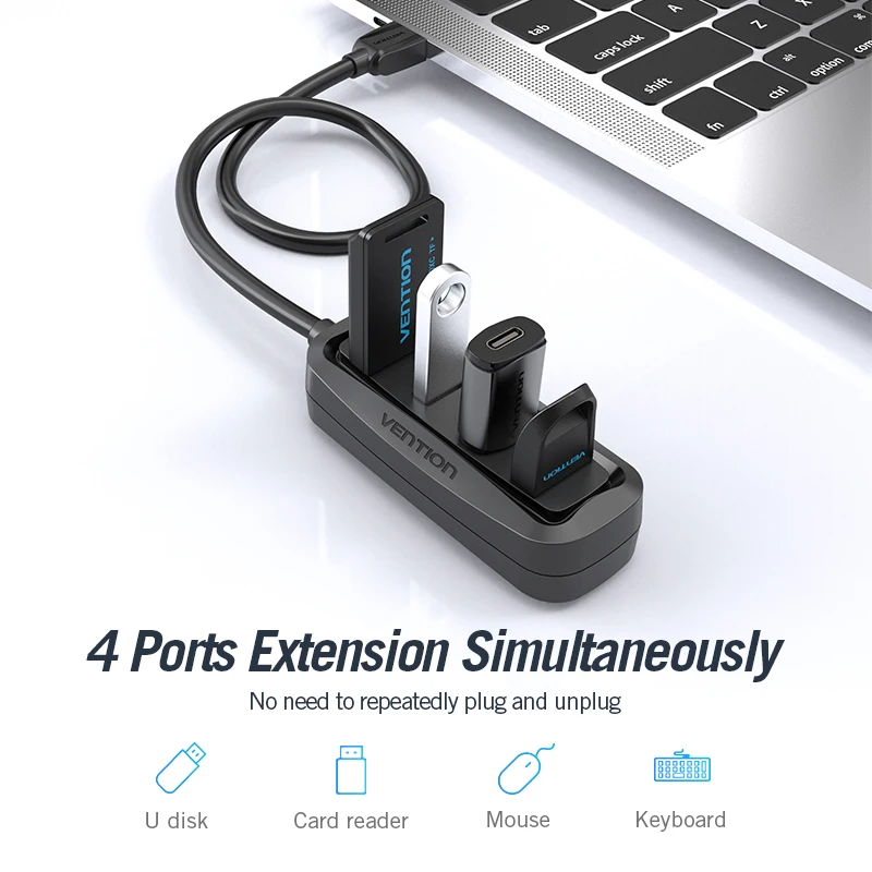 Vention USB 2.0 HUB 4 Port wit - Electronics Gadgets Wholesale 评论和价格