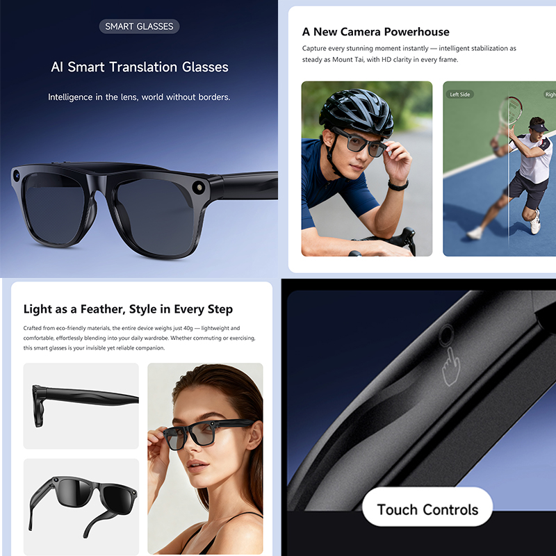 4K UHD Smart Translation Glass - Smart Glasses Ar 评论和价格
